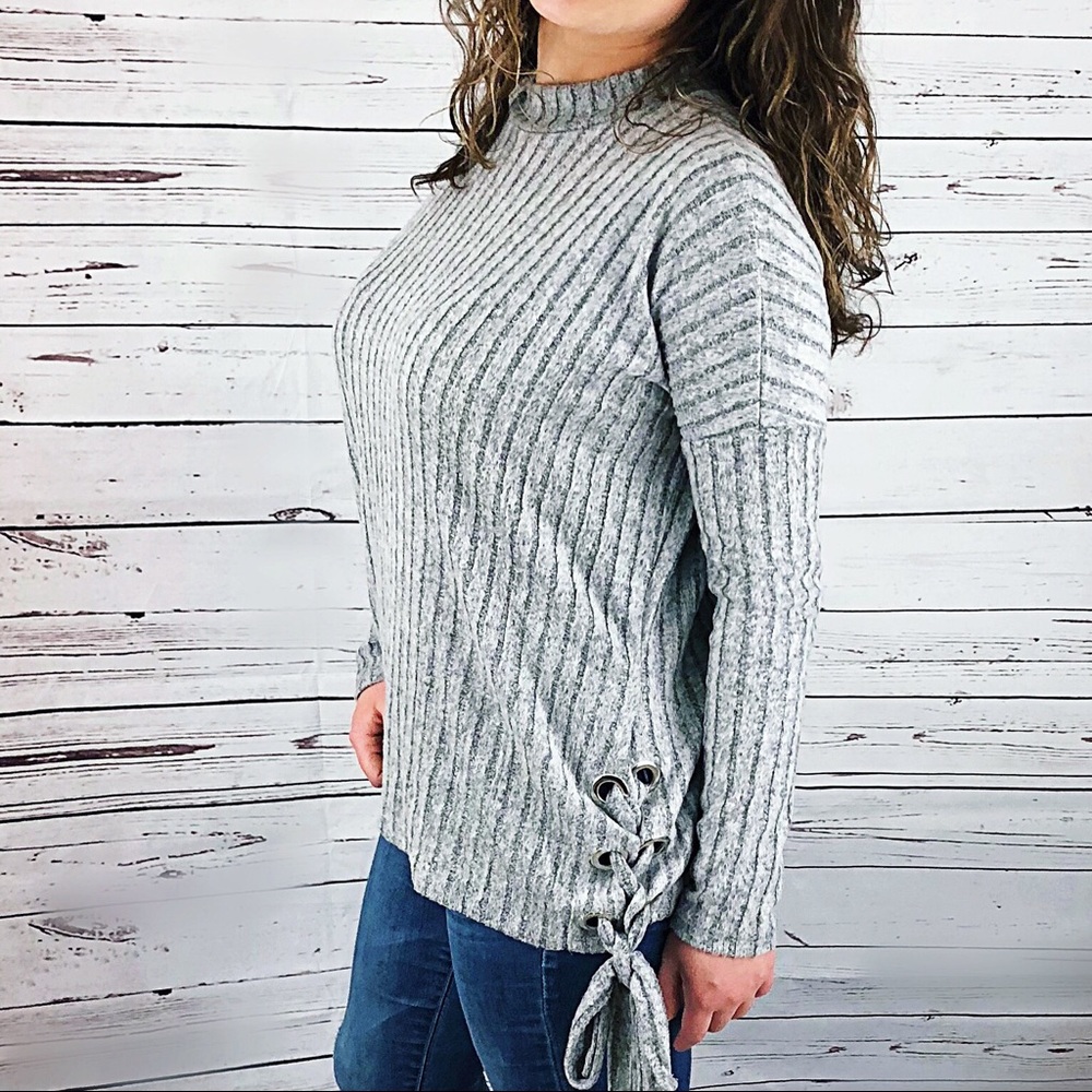 Tie sweater